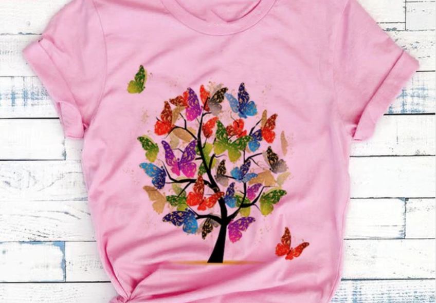 Women Butterfly Summer T-Shirts
