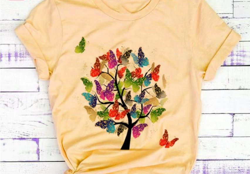 Women Butterfly Summer T-Shirts