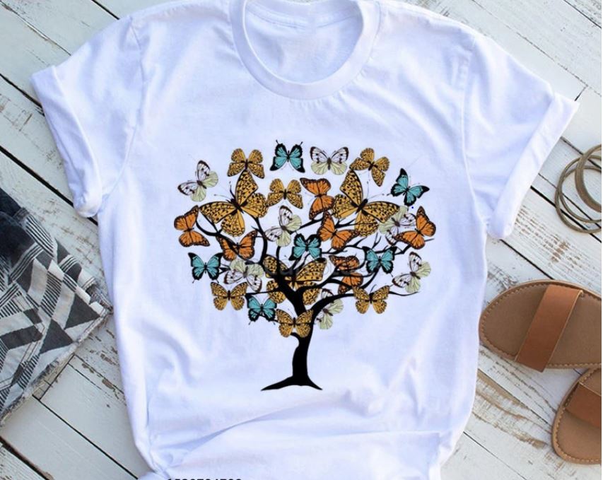 Women Butterfly Summer T-Shirts