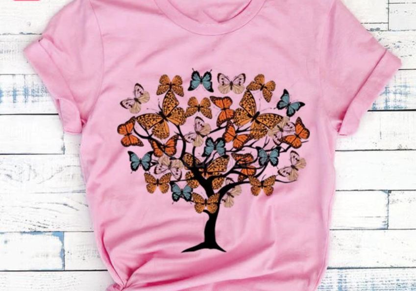 Women Butterfly Summer T-Shirts