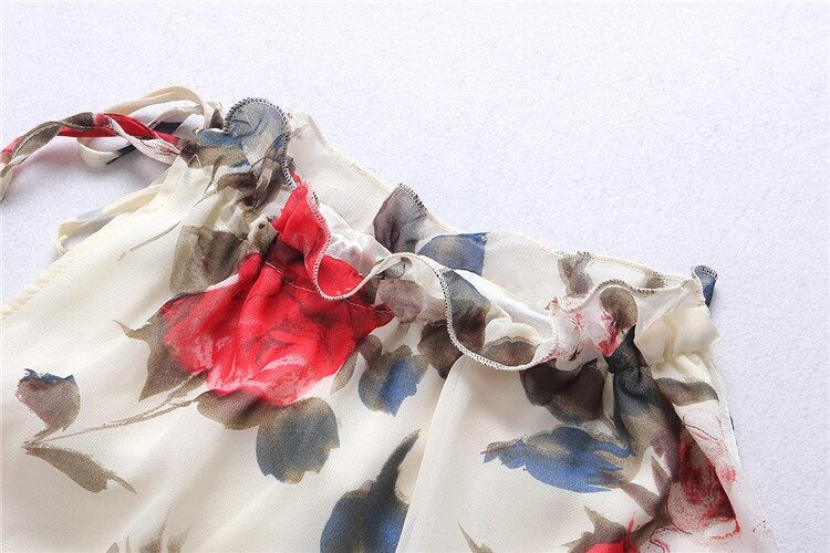 Floral Chiffon Summer Women Blouse