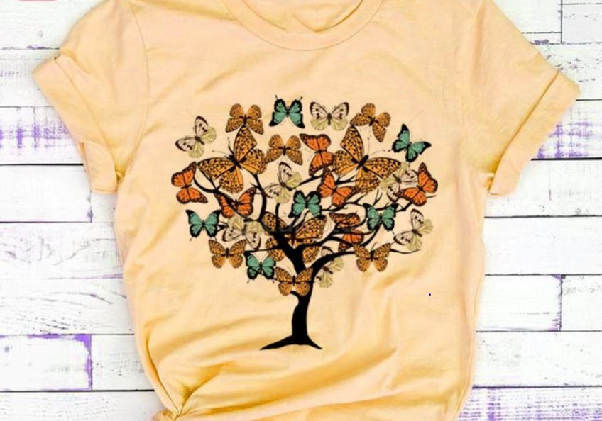 Women Butterfly Summer T-Shirts