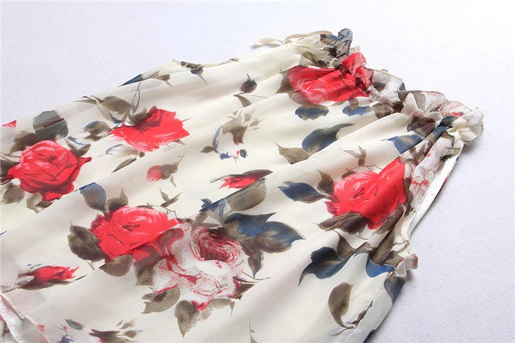 Floral Chiffon Summer Women Blouse