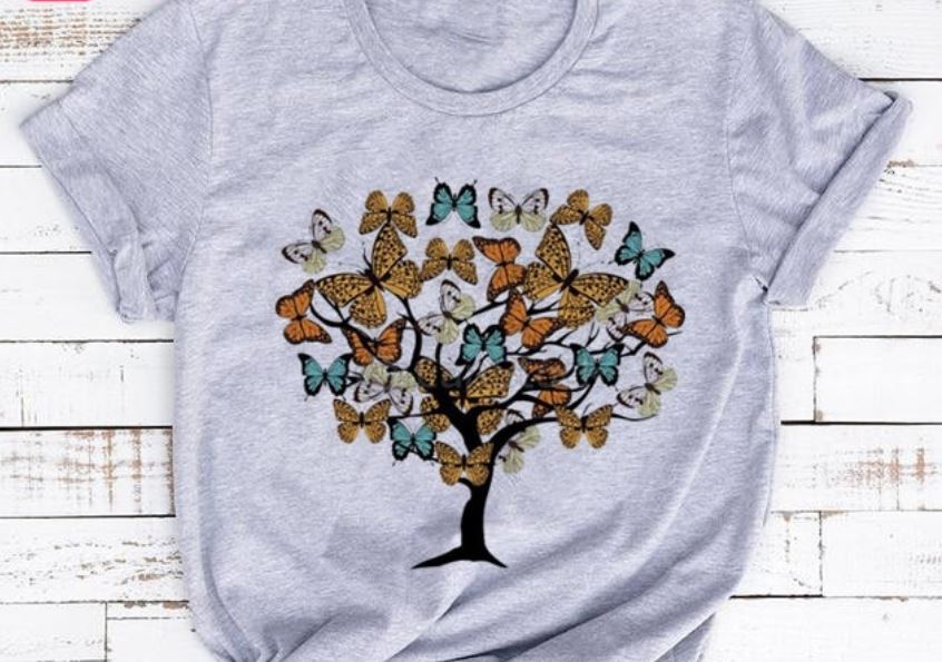 Women Butterfly Summer T-Shirts