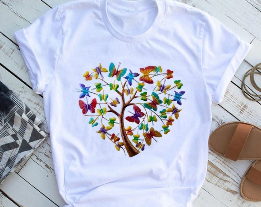 Women Butterfly Summer T-Shirts