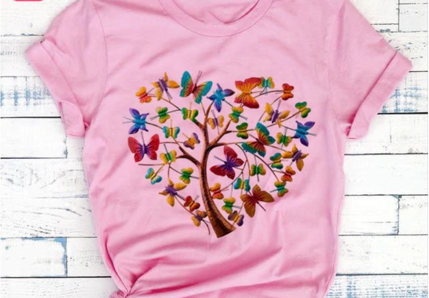 Women Butterfly Summer T-Shirts