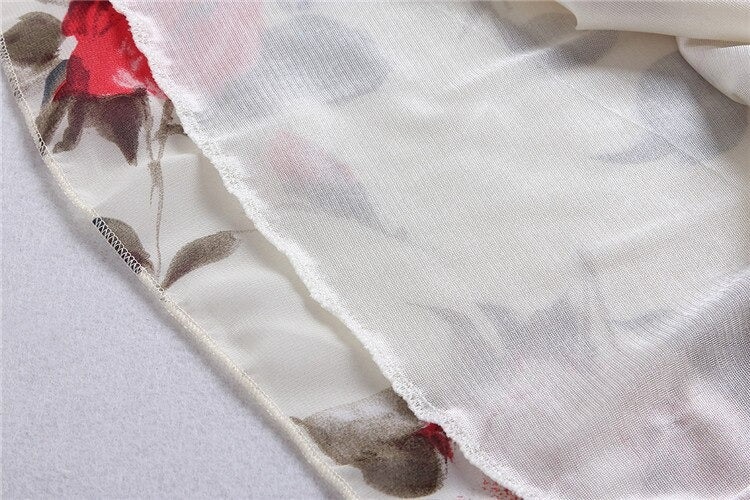 Floral Chiffon Summer Women Blouse