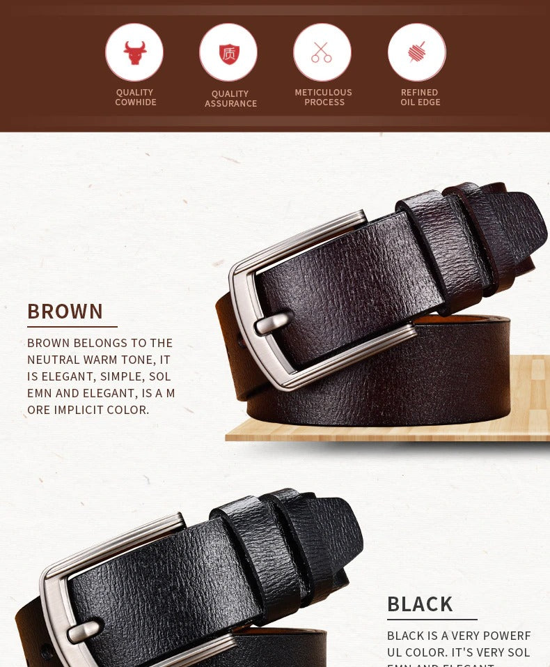 Genuine Leather luxury Strap Male Belts