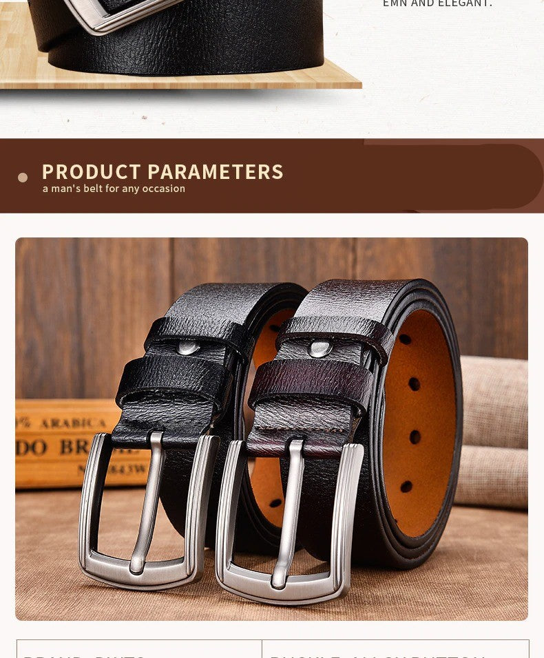 Genuine Leather luxury Strap Male Belts