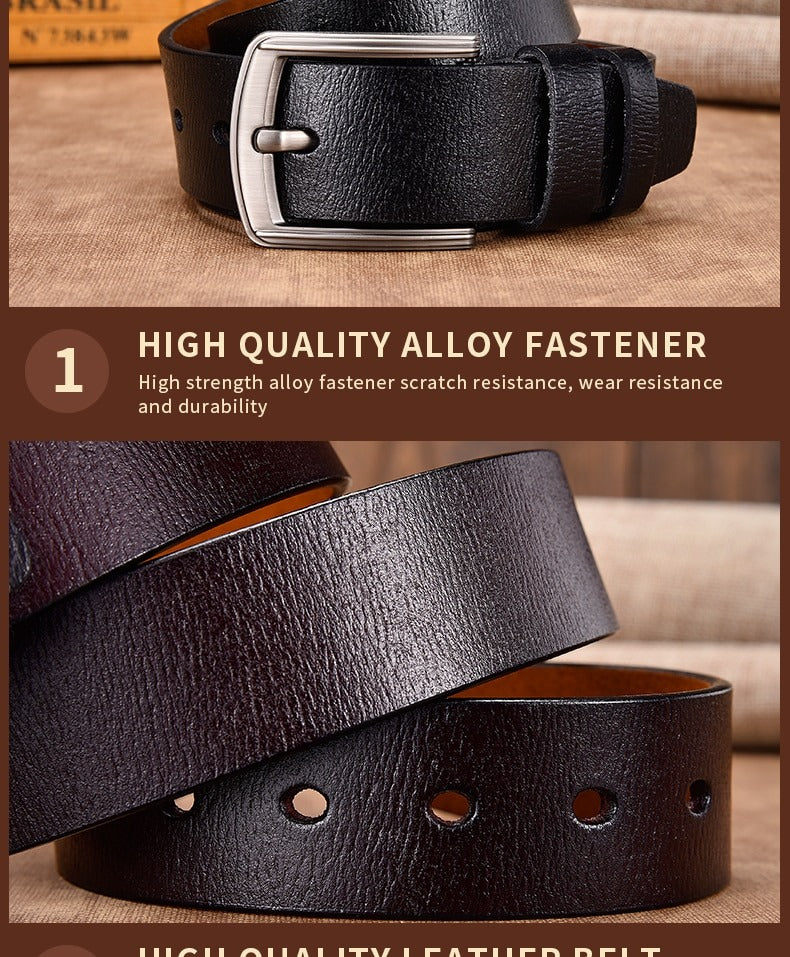 Genuine Leather luxury Strap Male Belts