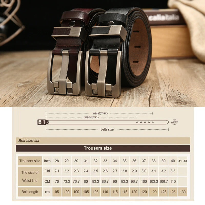 Genuine Leather luxury Strap Male Belts