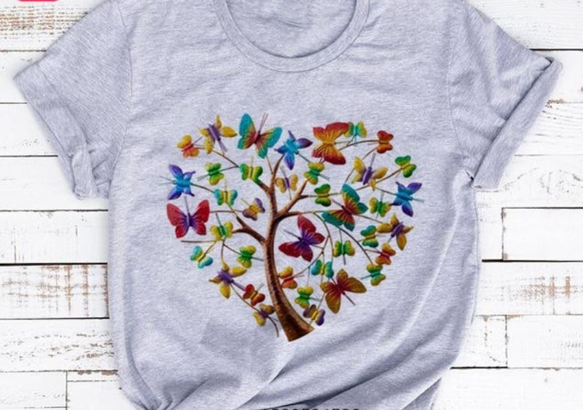 Women Butterfly Summer T-Shirts