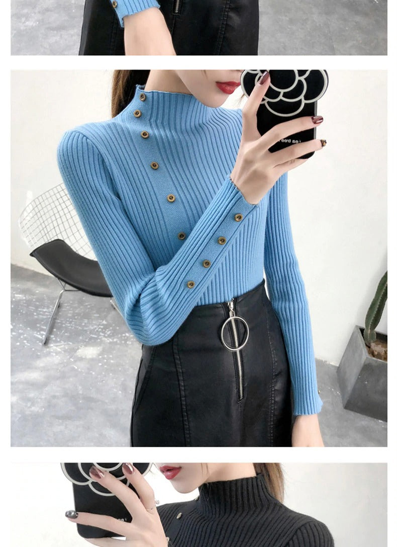 Knitted Slim Sweaters Women