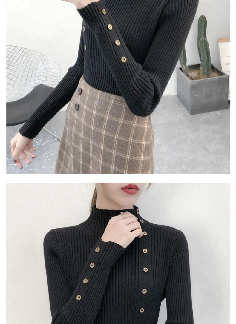 Knitted Slim Sweaters Women