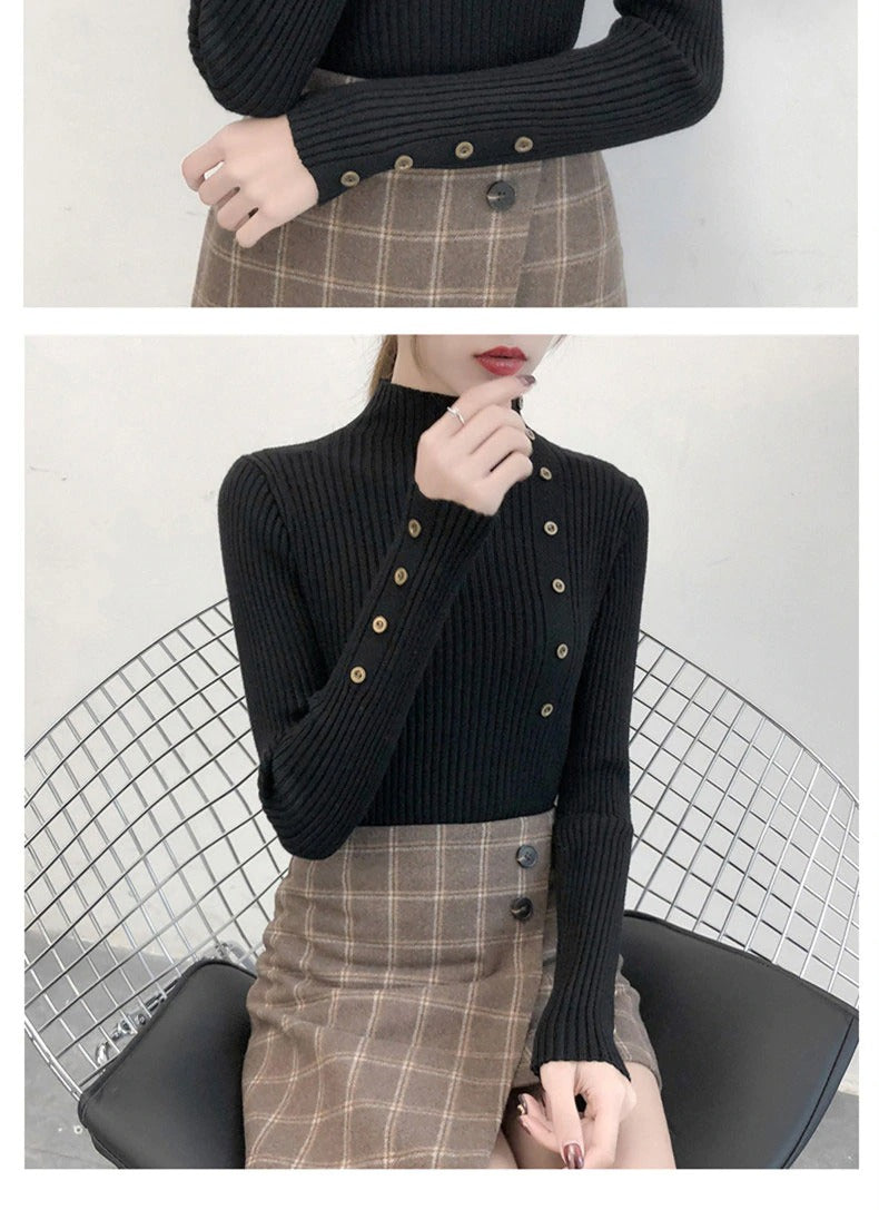 Knitted Slim Sweaters Women