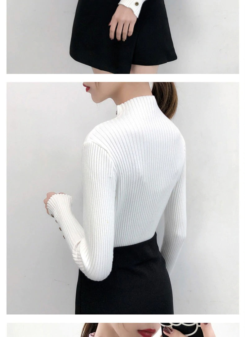 Knitted Slim Sweaters Women