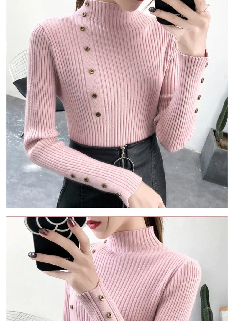 Knitted Slim Sweaters Women