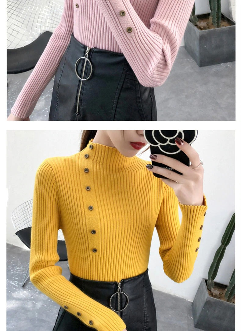 Knitted Slim Sweaters Women
