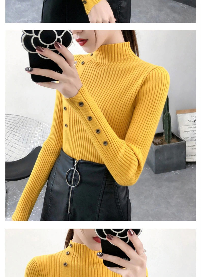 Knitted Slim Sweaters Women