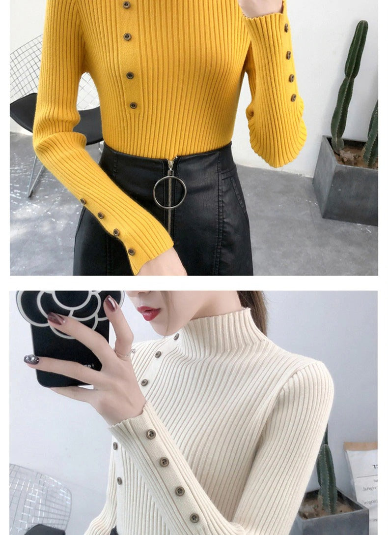 Knitted Slim Sweaters Women