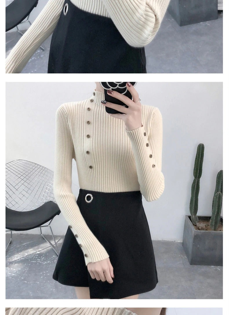 Knitted Slim Sweaters Women
