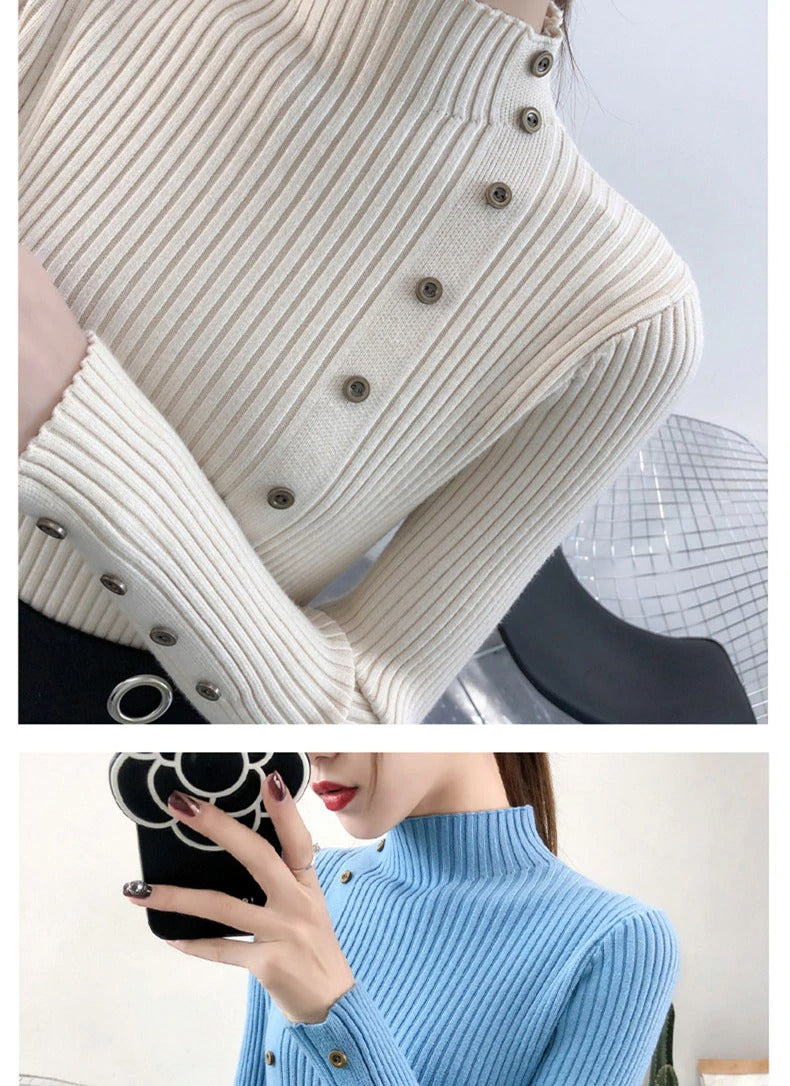 Knitted Slim Sweaters Women