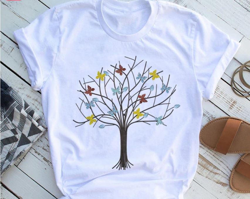 Women Butterfly Summer T-Shirts