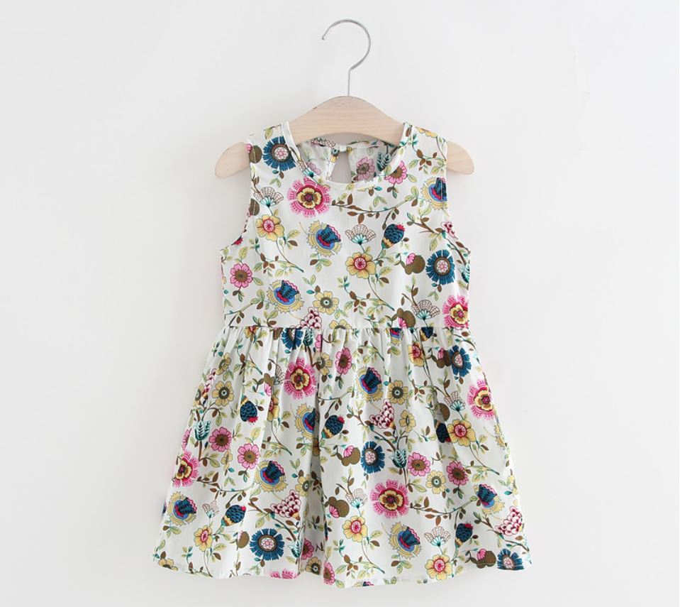 Girls Sleeveless Cute Sundress