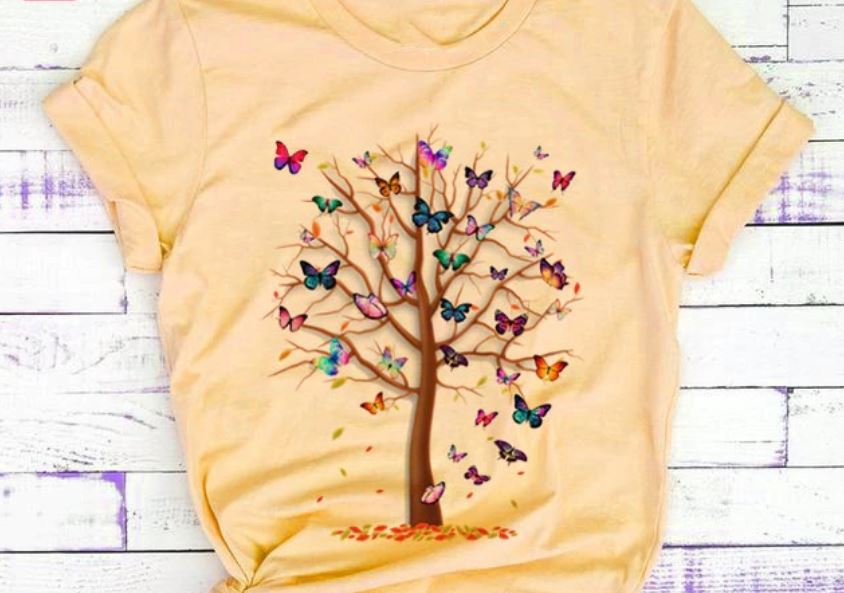 Women Butterfly Summer T-Shirts