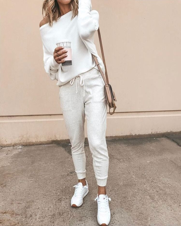 Off Shoulder Women Sweater