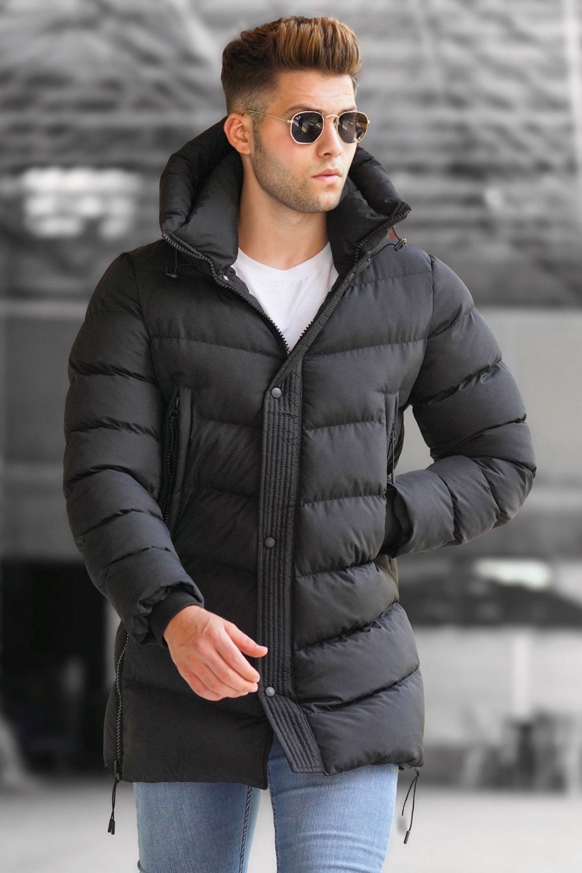Black Inflatable Coat 5136