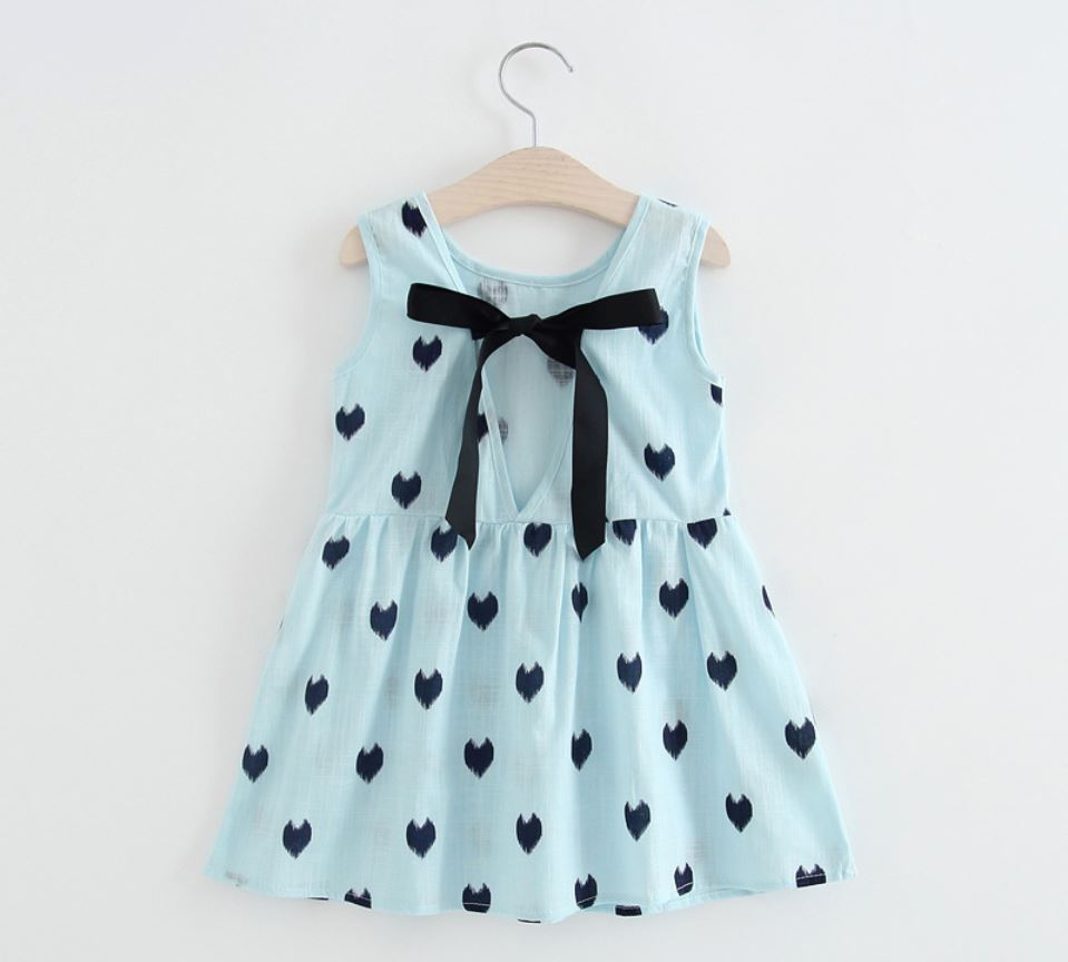 Girls Sleeveless Cute Sundress