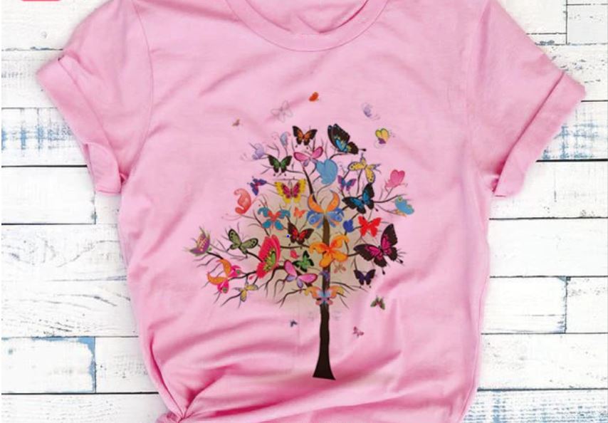 Women Butterfly Summer T-Shirts