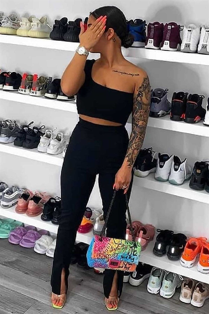 One Shoulder Strappy Body