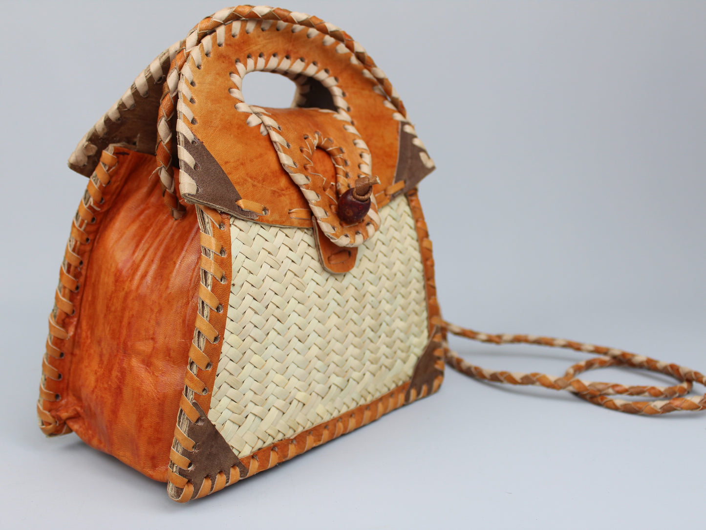 Handbag with shoulder strap - Handmade