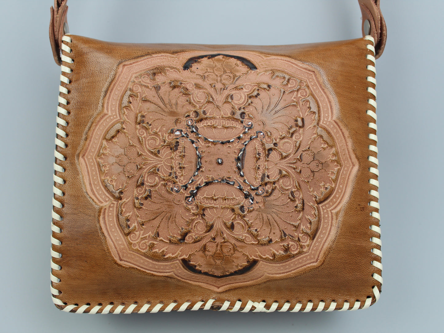 Shoulder bag, Leather - Handmade