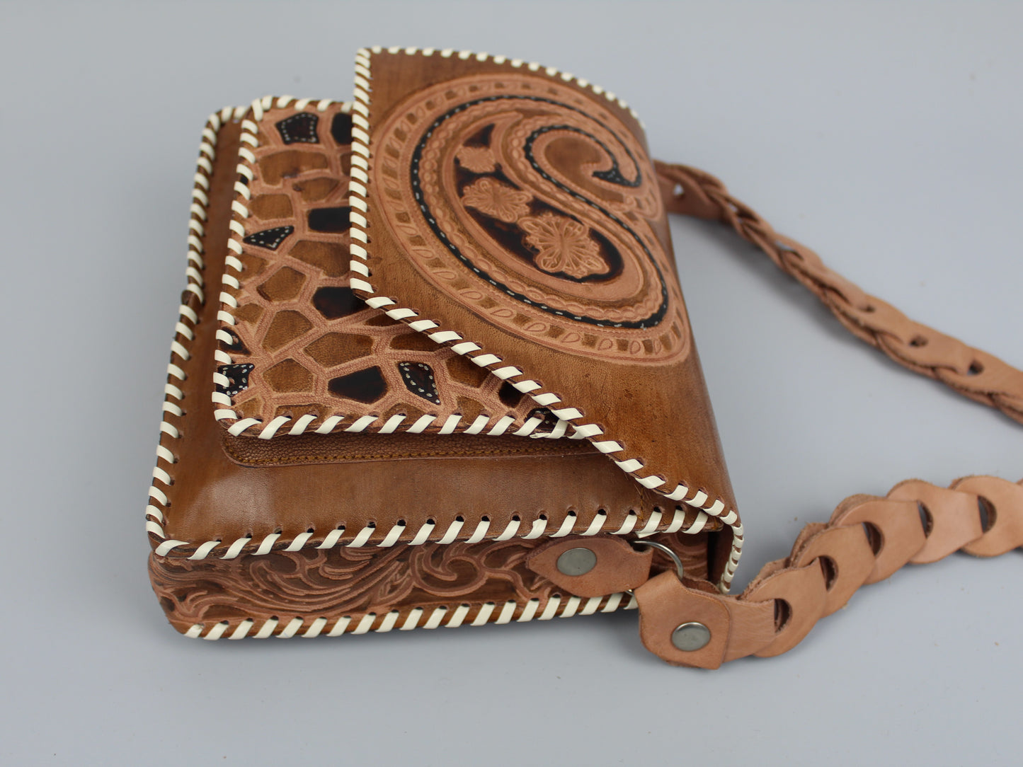 Shoulder bag, Leather - Handmade