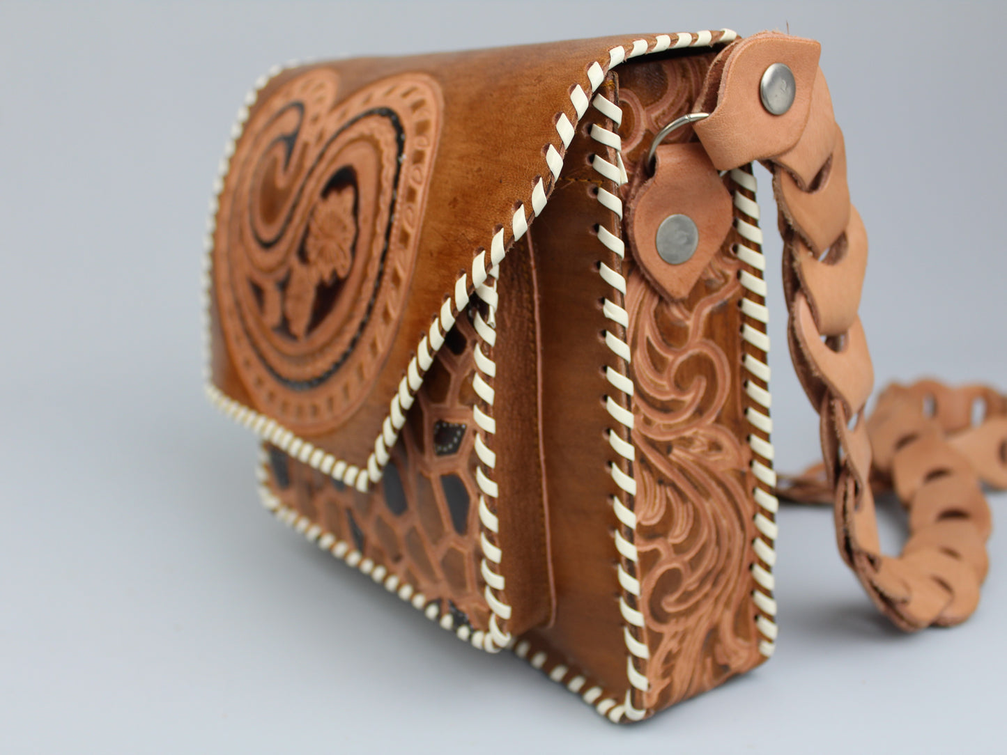 Shoulder bag, Leather - Handmade