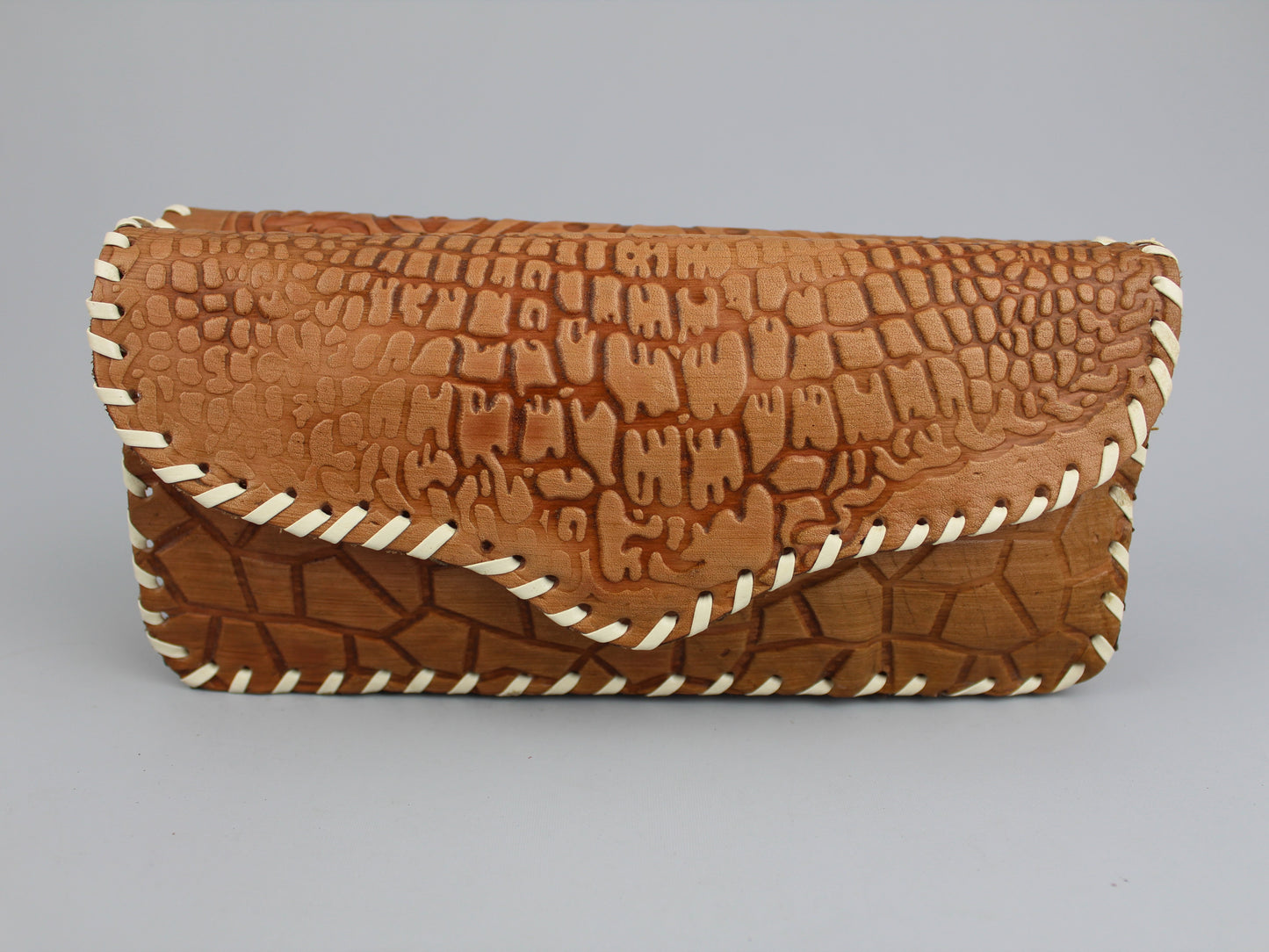 Women Purse - Dark Peach Leather purse - Handmade