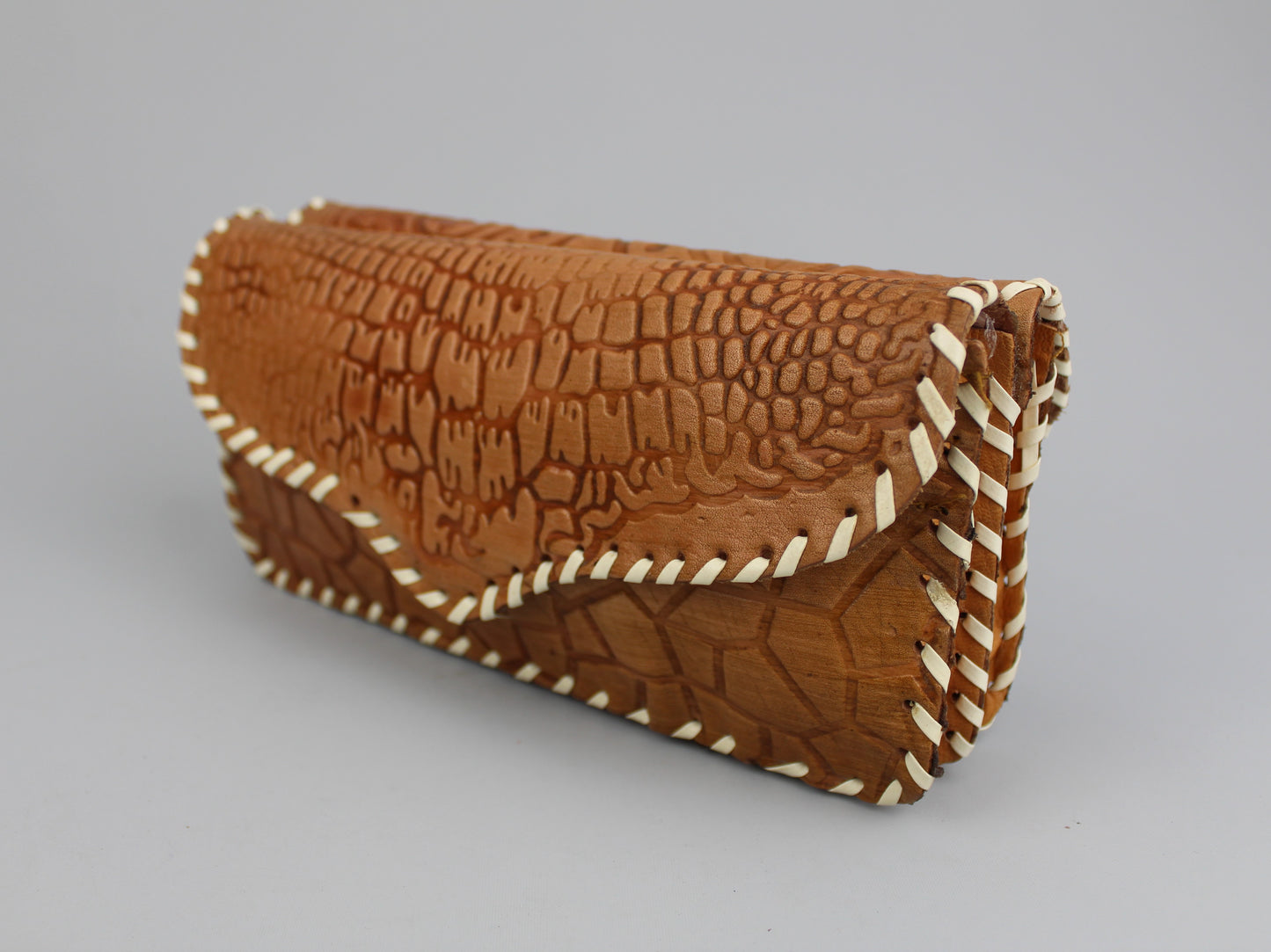 Women Purse - Dark Peach Leather purse - Handmade