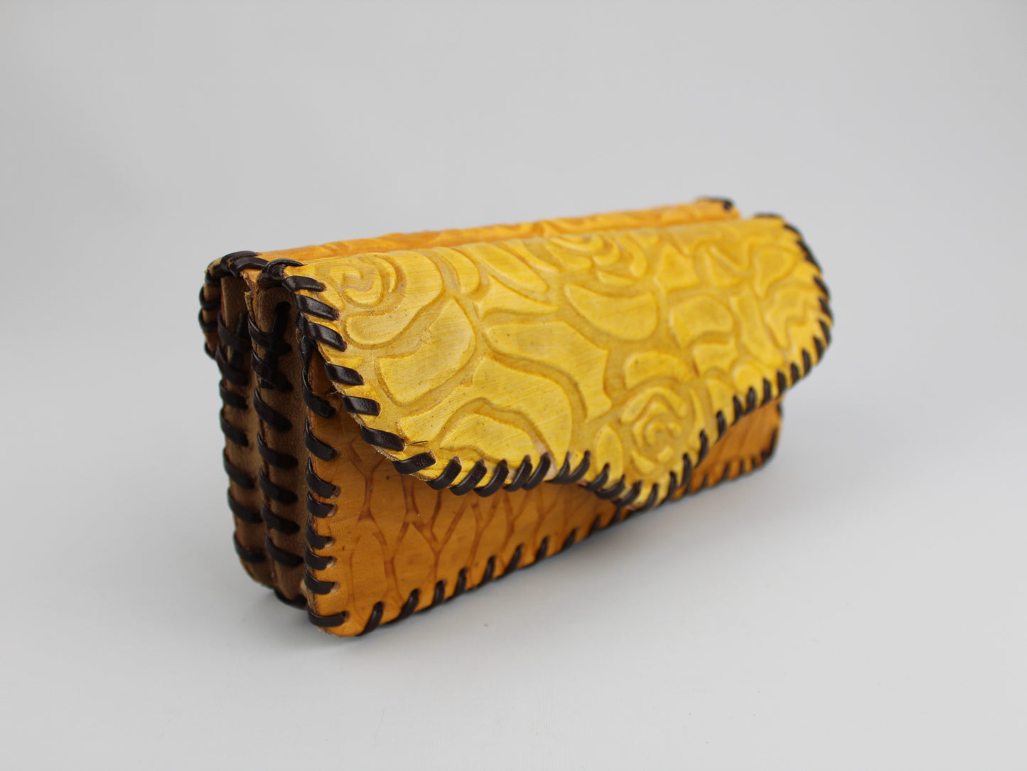 Purse - Multicolored Leather Purse - Handmade
