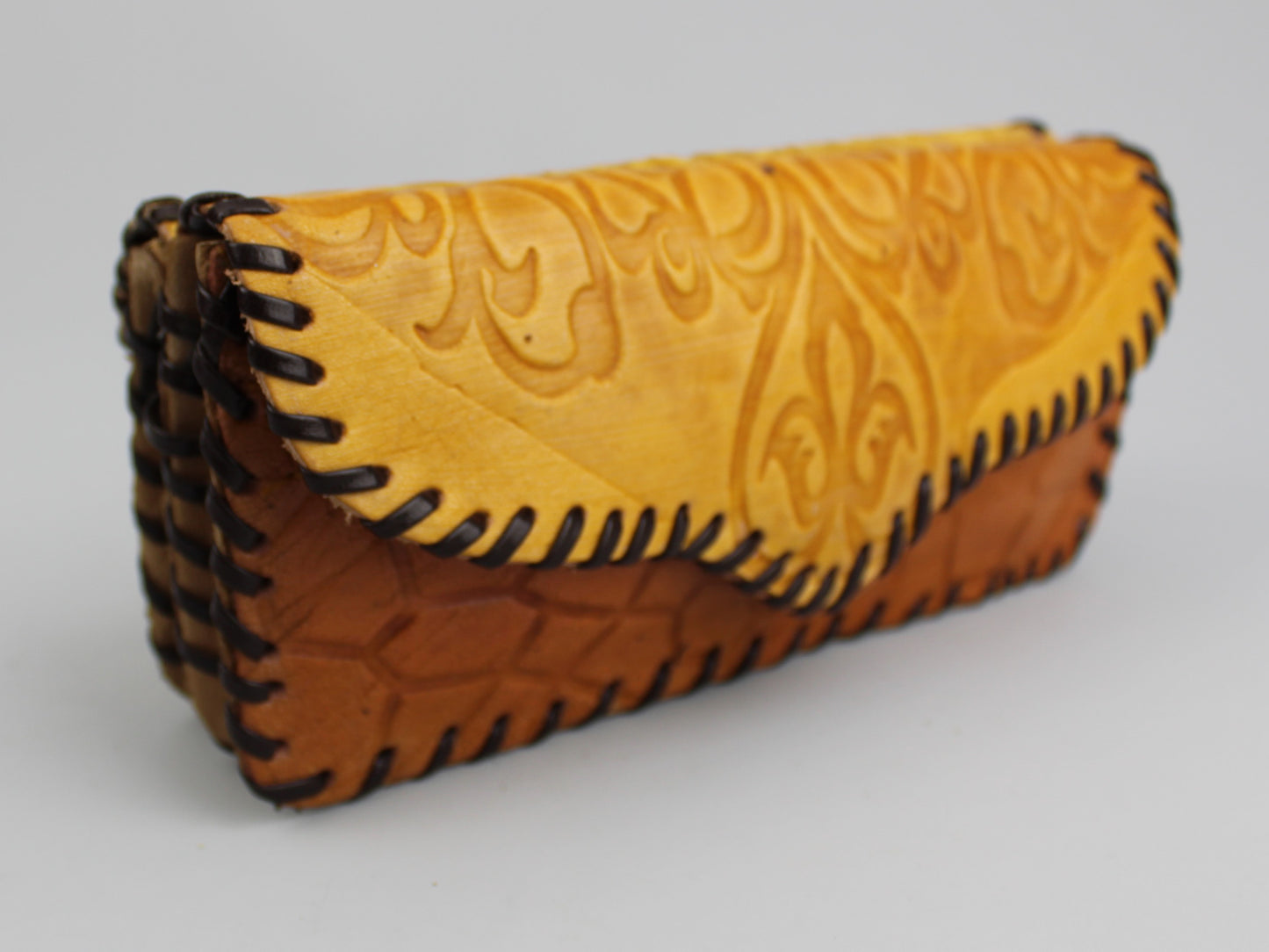 Purse - Multicolored Leather Purse - Handmade
