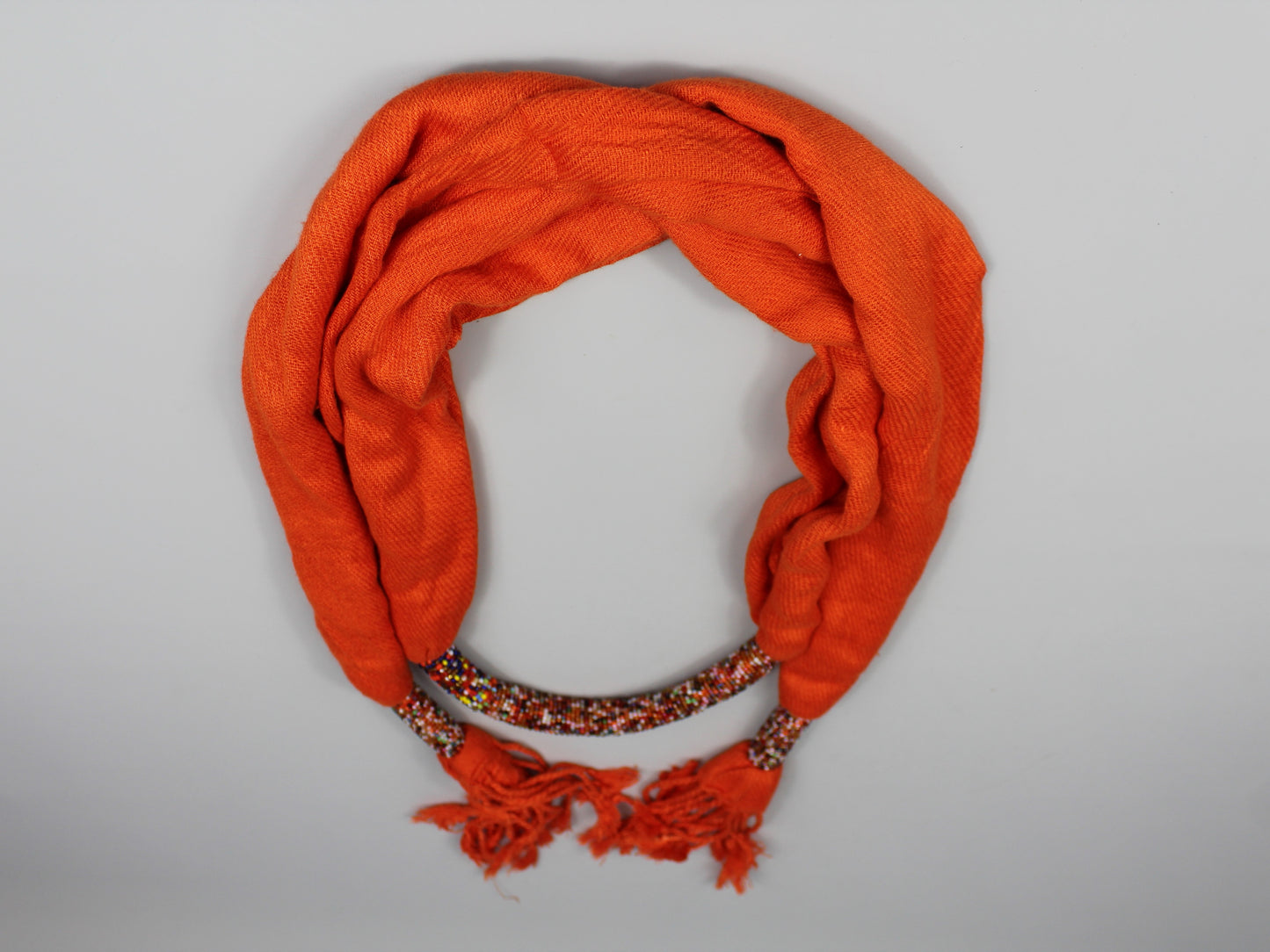 Ladies Scarf Handmade Beaded