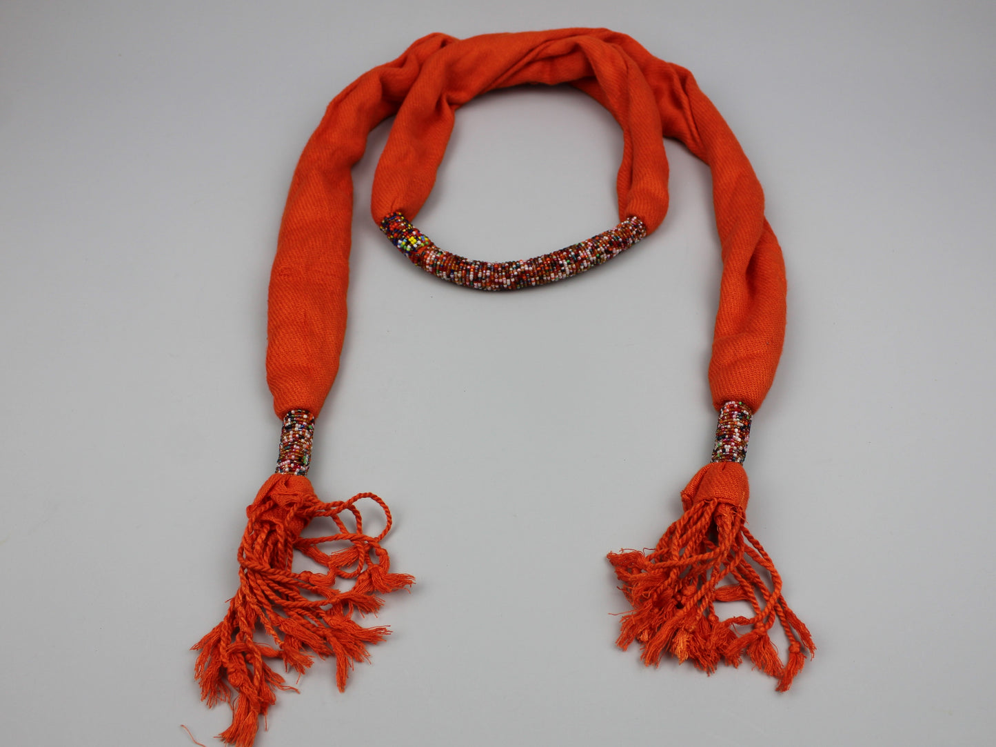 Ladies Scarf Handmade Beaded