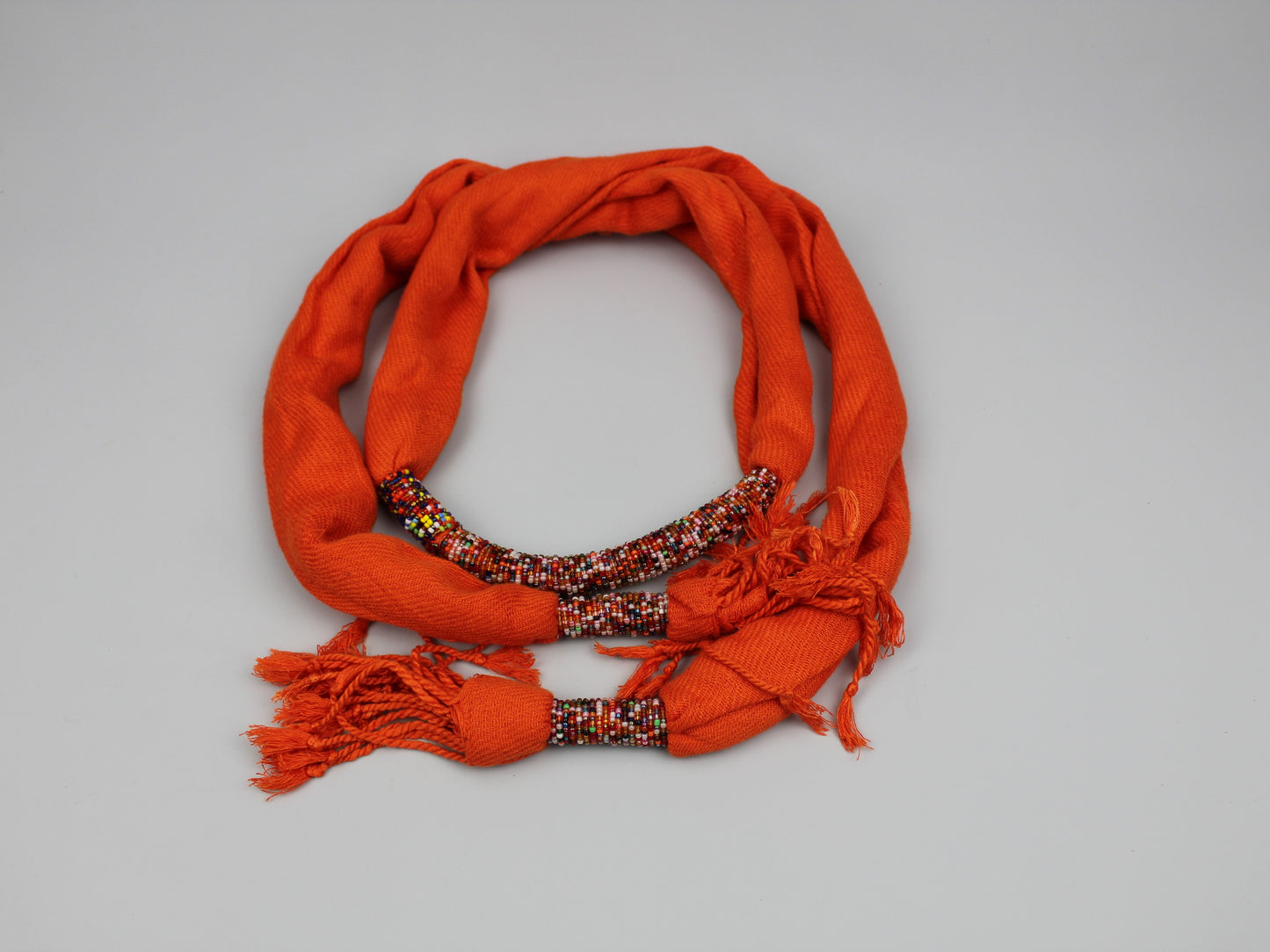 Ladies Scarf Handmade Beaded