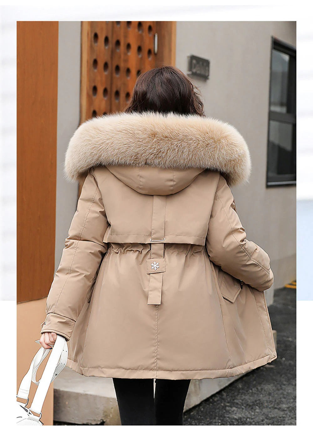 Cotton Thicken Warm Autumn Winter Casual Long Parka Hooded Coat