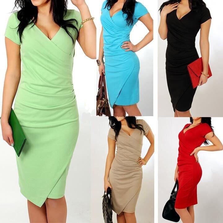 Fashion V-neck Women Dresses