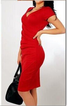 Fashion V-neck Women Dresses