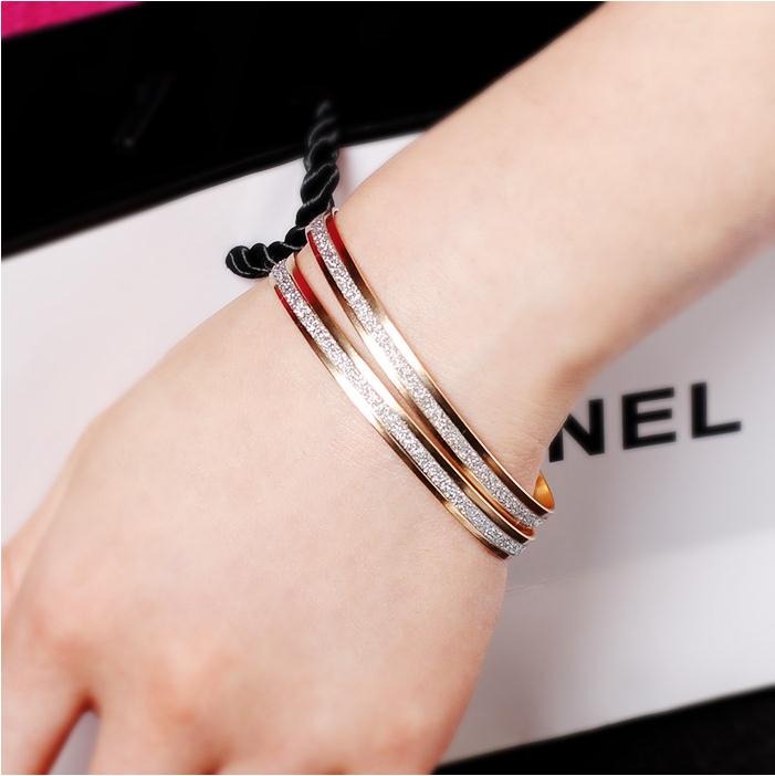 Fashion Rose Gold Bracelets 2pcs/set