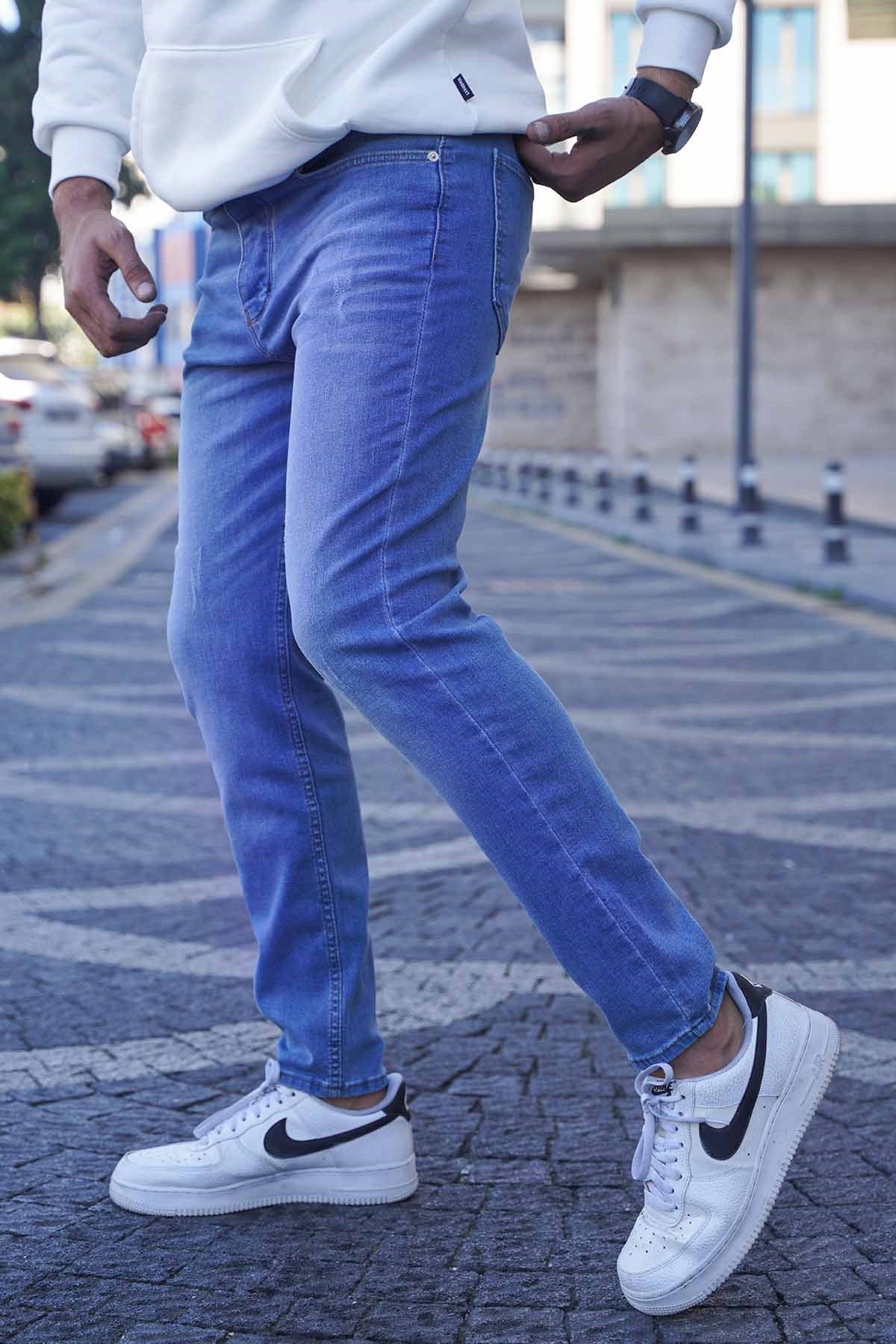 Light Blue Skinny Fit Jean T6315 - Made in Turkey